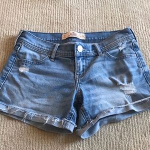 Hollister midi shorts light wash
